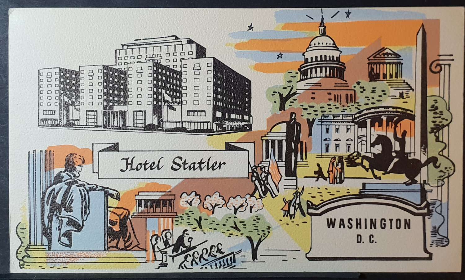 (image for) postcard USA - DC - District of Columbia #0009